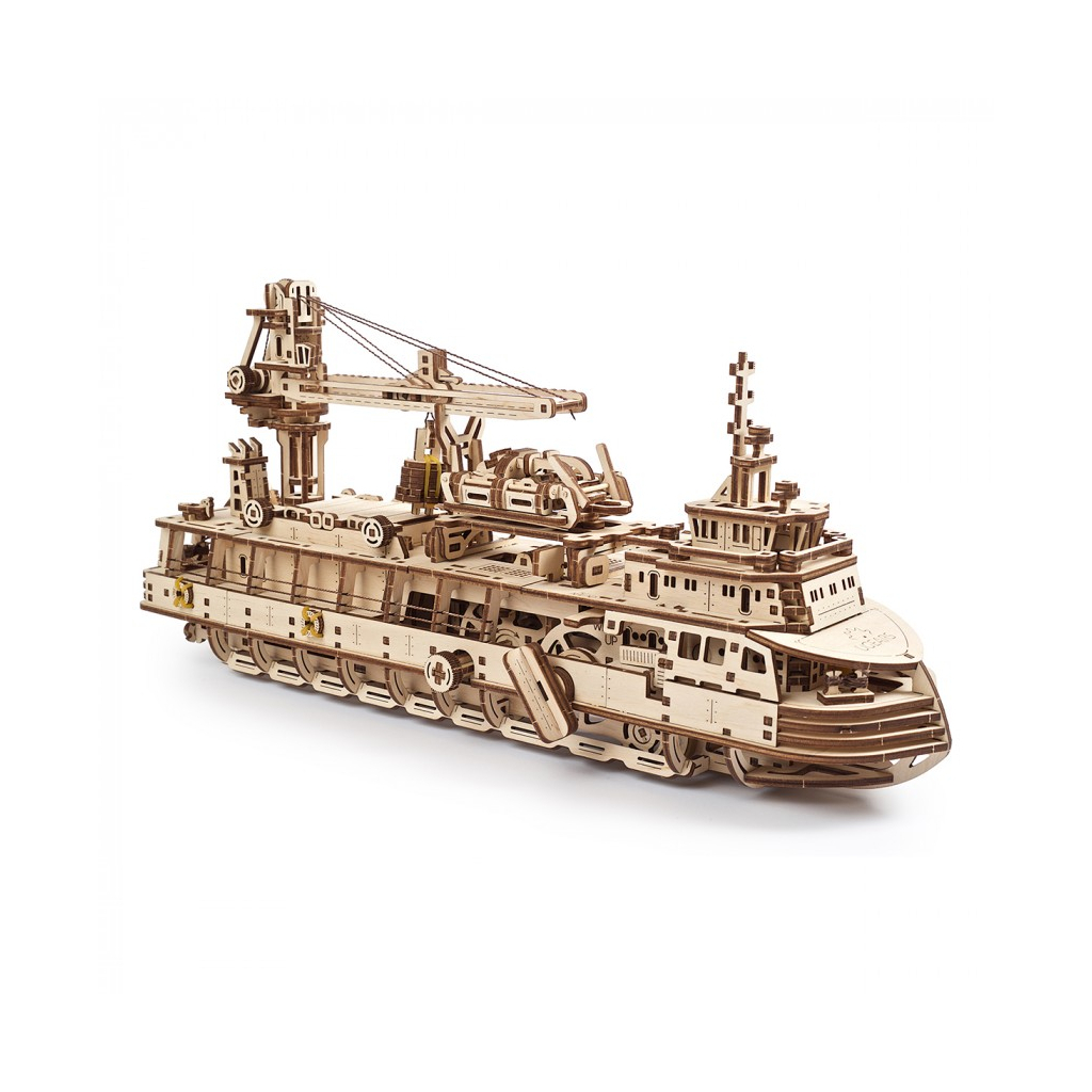 Конструктор Ugears Науково-дослідне судно (6336919) - зображення 1