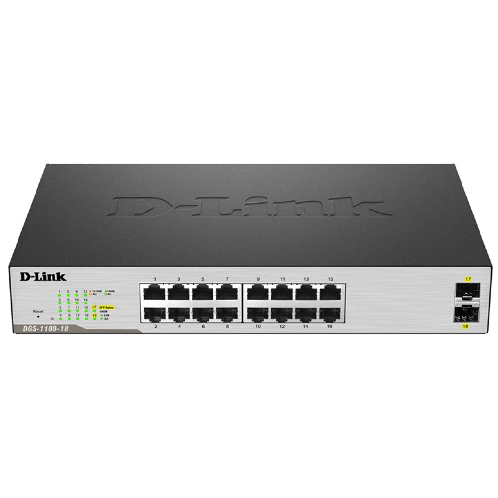 Комутатор мережевий D-Link DGS-1100-18 - зображення 1