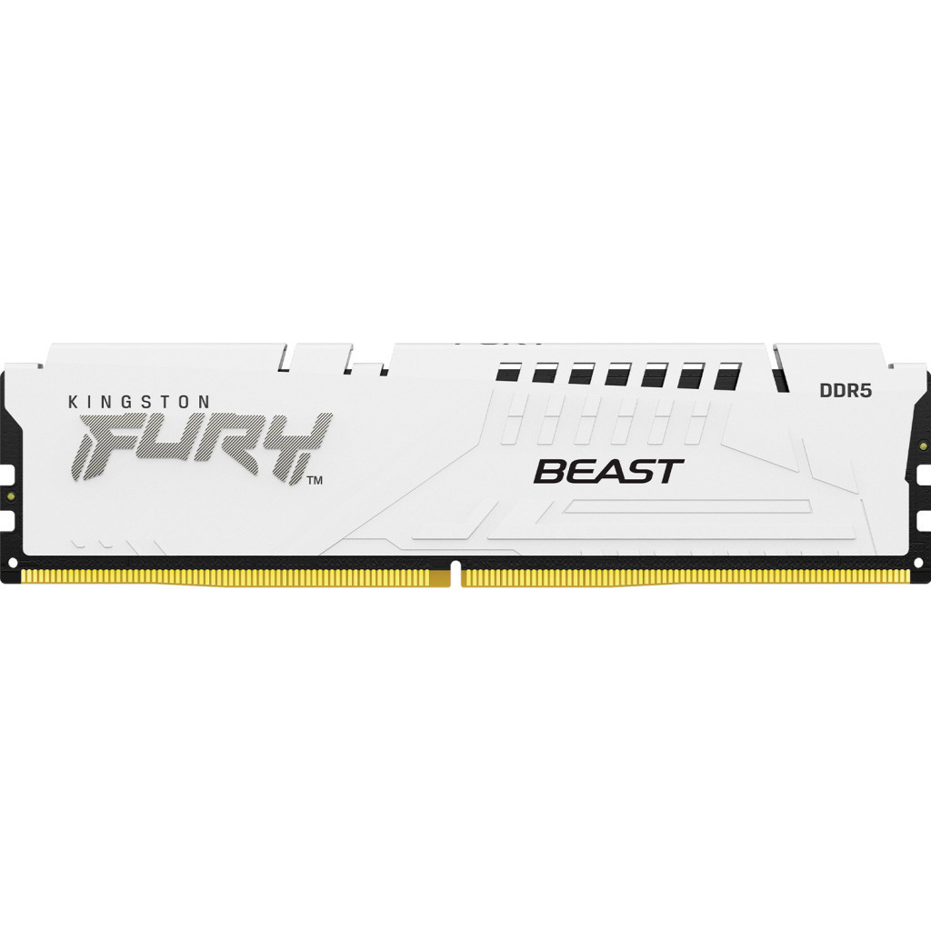 Модуль пам'яті для комп'ютера DDR5 32GB 5600 MHz FURY Beast White Kingston Fury (ex.HyperX) (KF556C40BW-32) - зображення 1