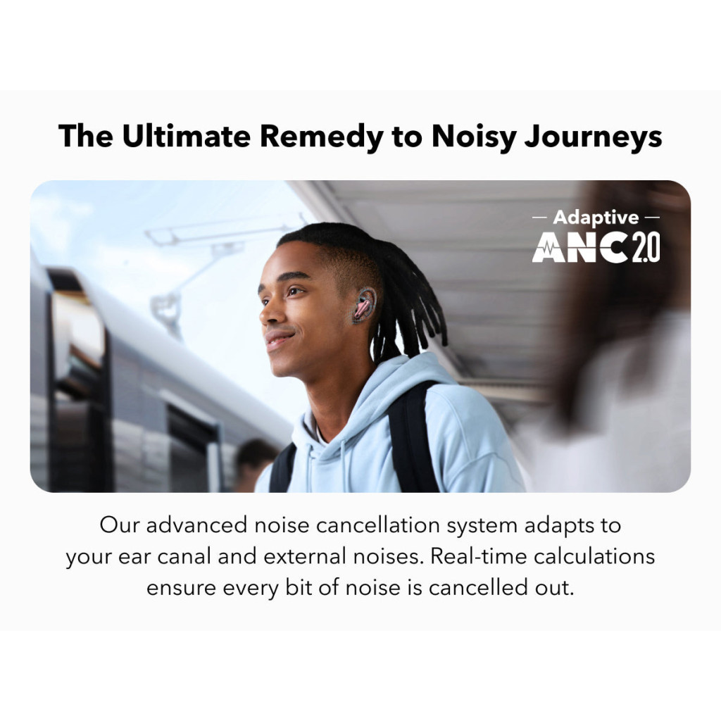 Навушники Anker SoundСore Liberty 4 NC Pastel Pink (A3947G51) - зображення 10