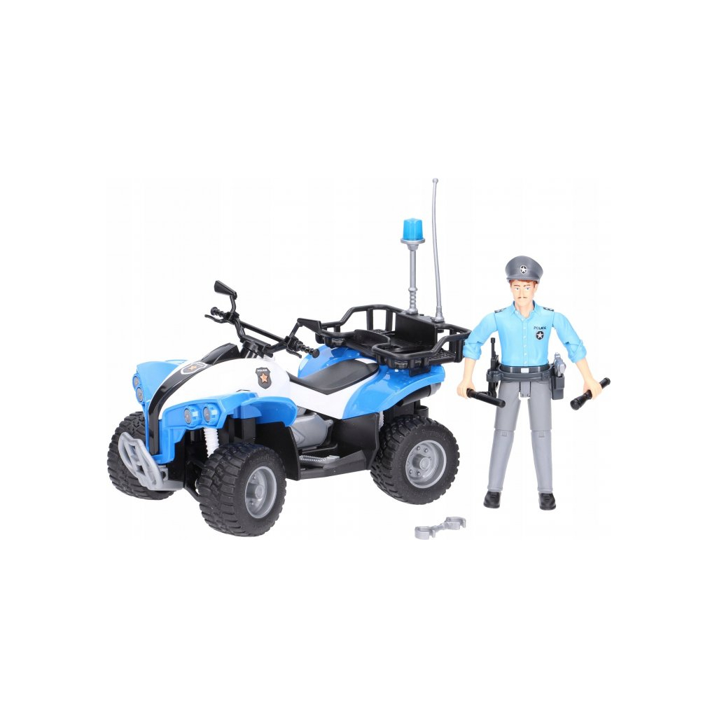 Спецтехніка Bruder поліцейський квадроцикл + фігурка полісмен (63010) - зображення 2