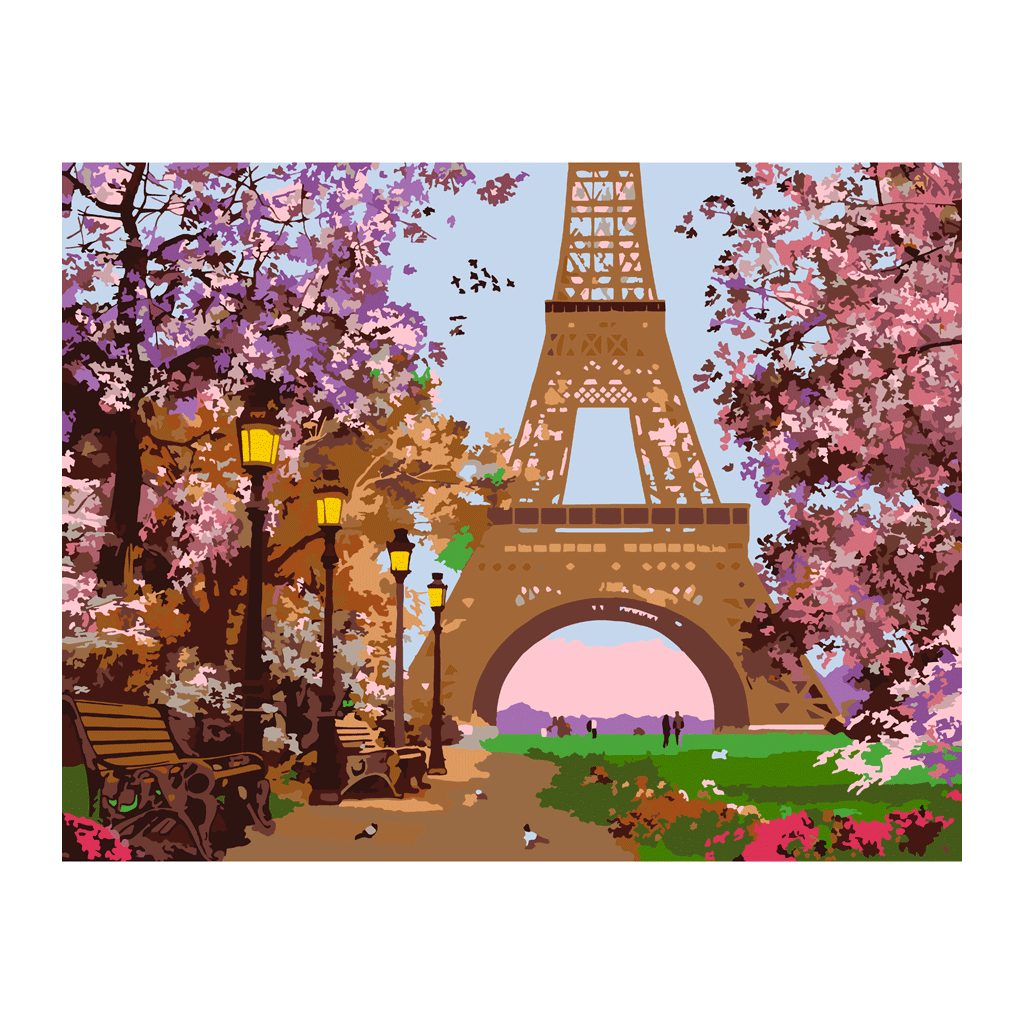 Картина по номерам Rosa Star Романтична алея в Парижі 35х45 см (4823098525097) - зображення 1