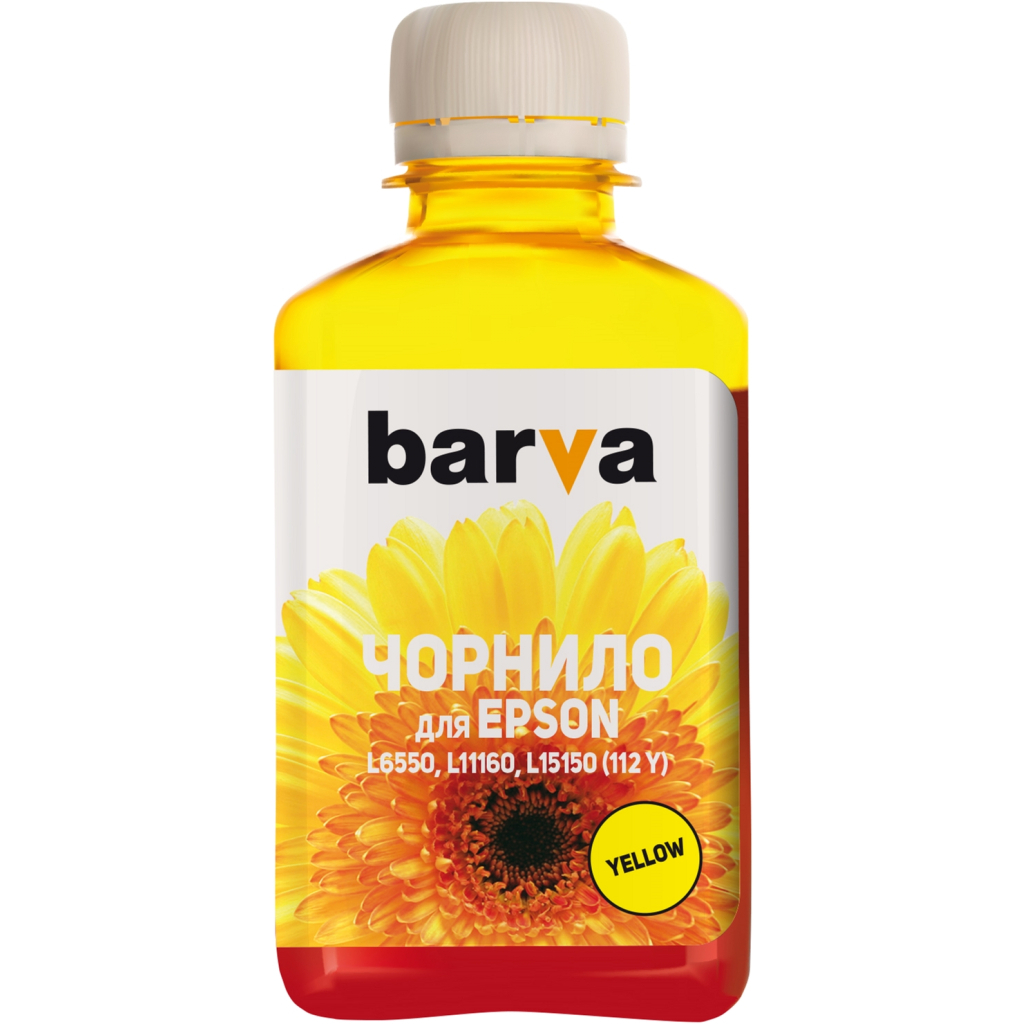 Чорнило Barva Epson 112 180 мл, yellow (E112-824) - зображення 1