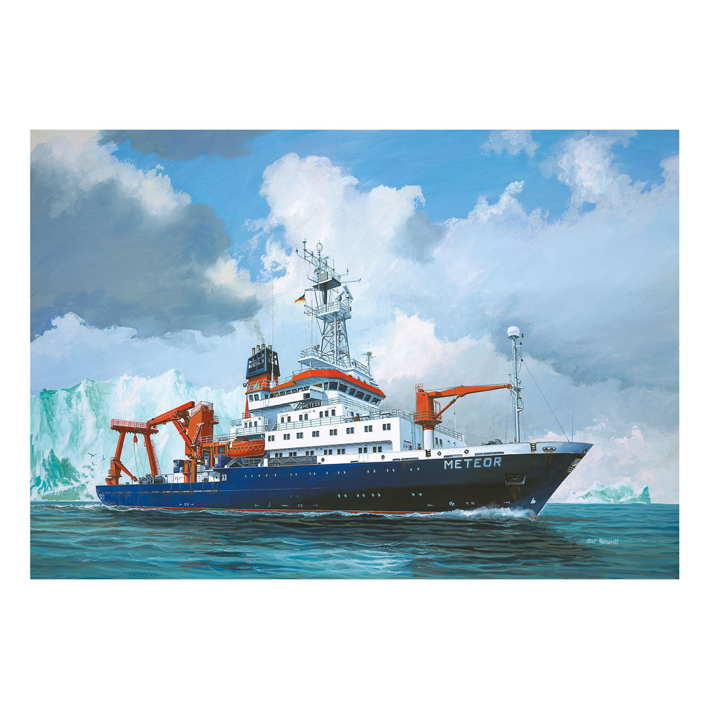 Збірна модель Revell Німецький дослідницкий корабель Метеор рівень 4 масштаб 1:300 (RVL-05218) - зображення 11