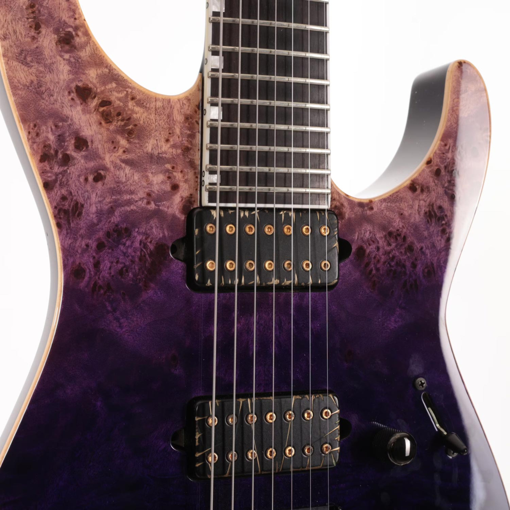 Електрогітара ESP E-II M-II 7NT HS Purple Natural Fade - зображення 4