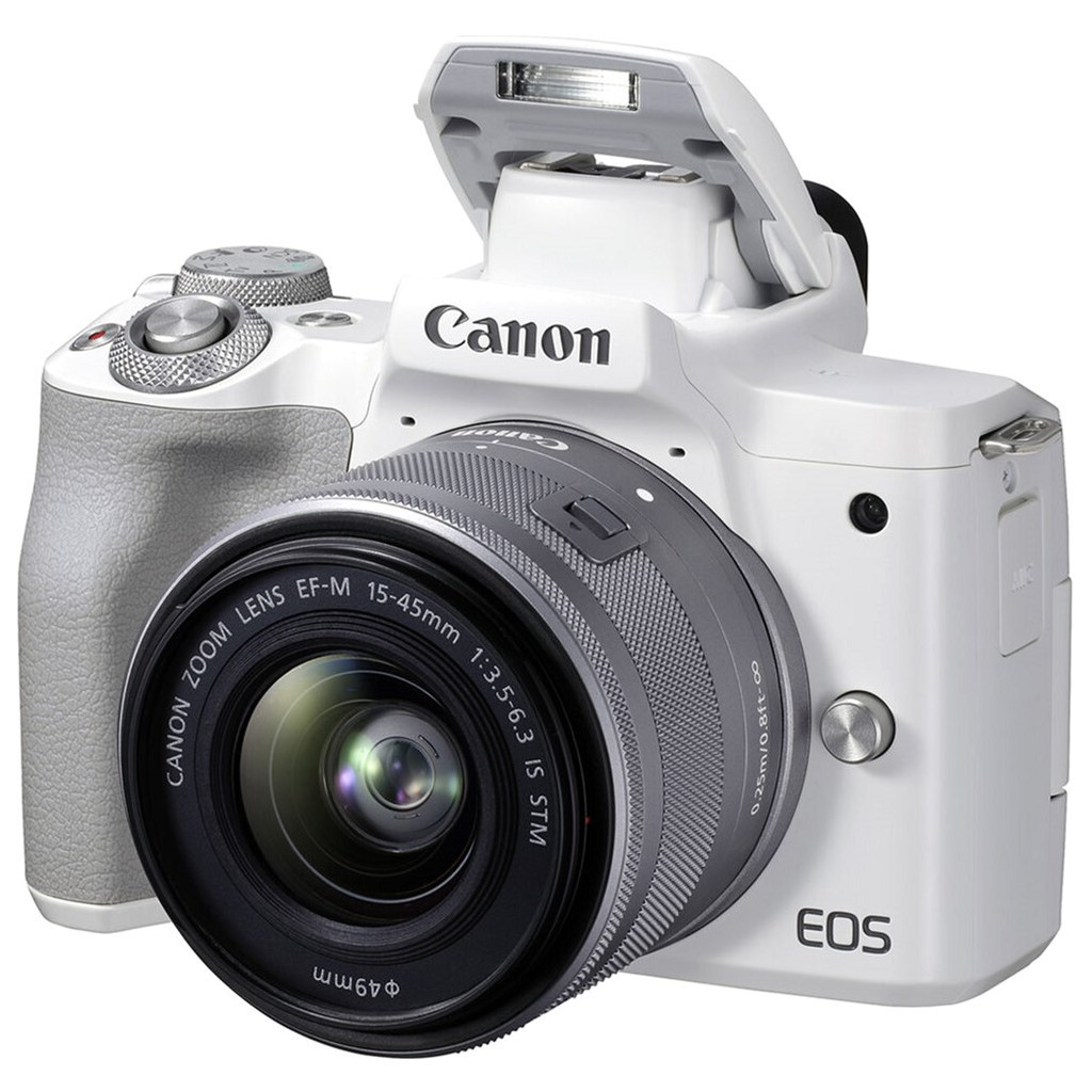Цифровий фотоапарат Canon EOS M50 Mk2 + 15-45 IS STM Kit White (4729C028) - зображення 5