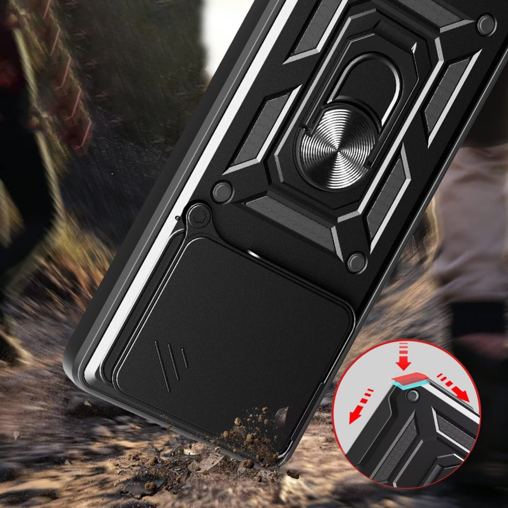 Чохол до мобільного телефона BeCover Military Poco F7 Pro Black (713536) - зображення 5