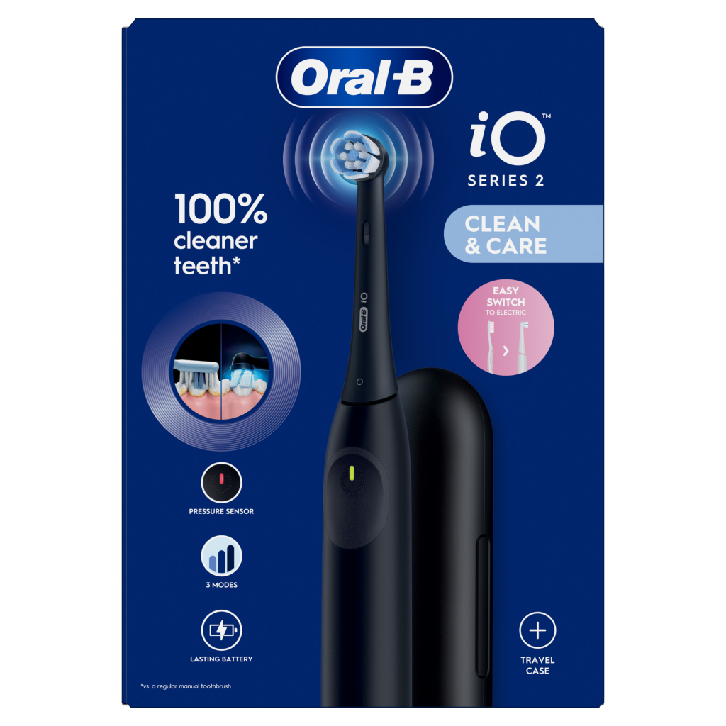Електрична зубна щітка Oral-B iO2 Series Night Black + Travel Case - зображення 7