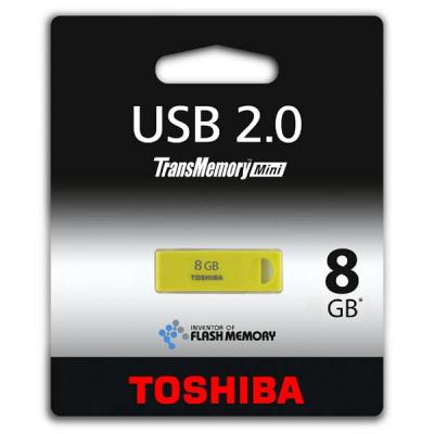 USB флеш накопичувач Toshiba 8GB Enshu Yellow USB 2.0 (THNU08ENSYELL(BL5)) - зображення 2