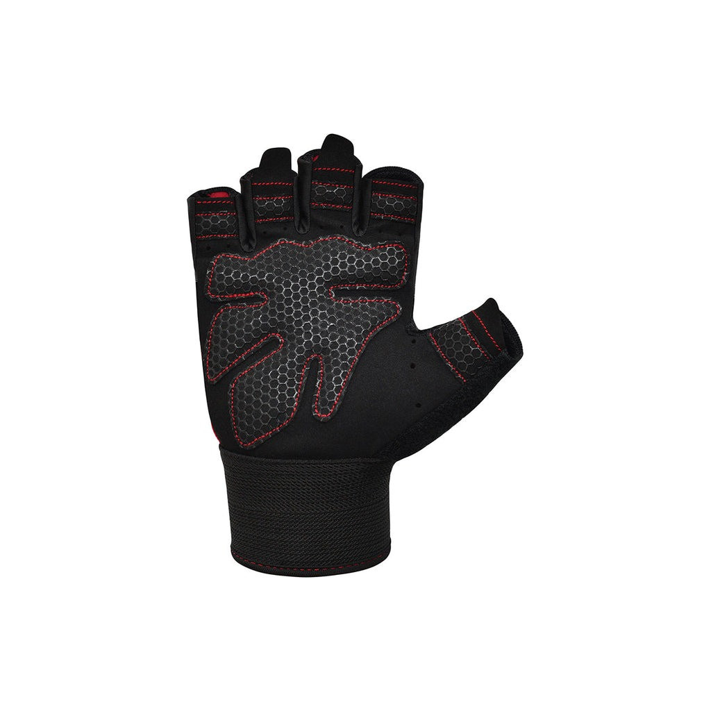 Рукавички для фітнесу RDX W1 Half Red Plus M (WGA-W1HR-M+) - зображення 4