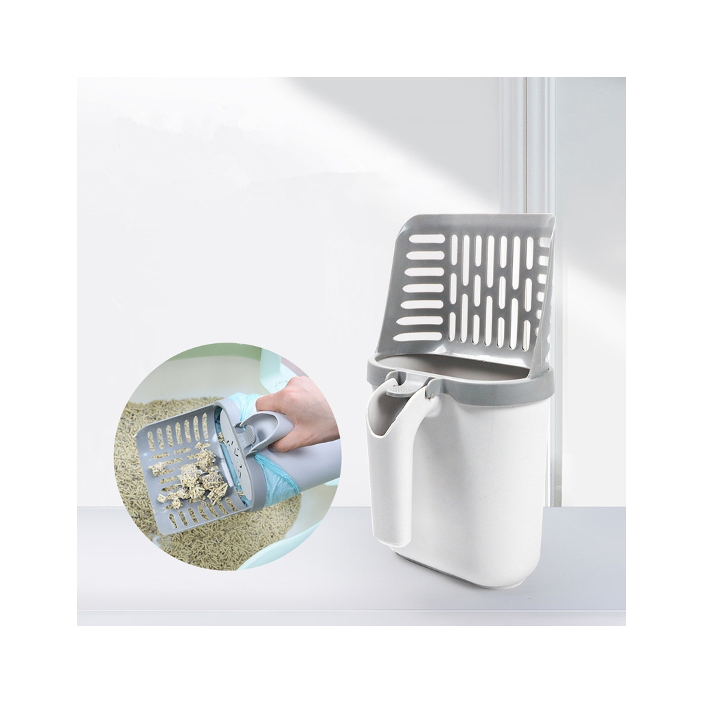 Лопатка для туалету Me&Pet з контейнером сіра (NMP35) - picture 11