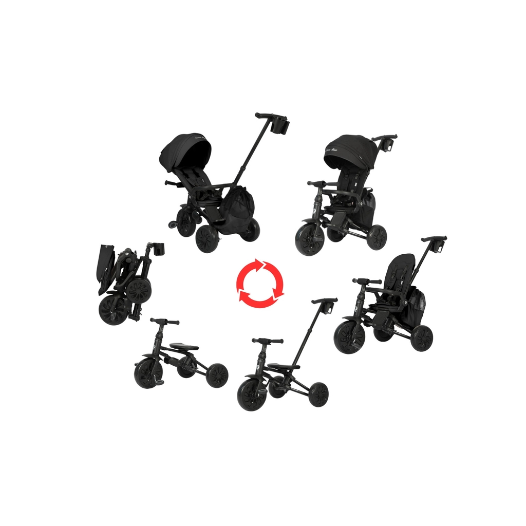 Дитячий велосипед QPlay Nova складаний триколісний Max Black (S703NovaMaxBlack) - зображення 7