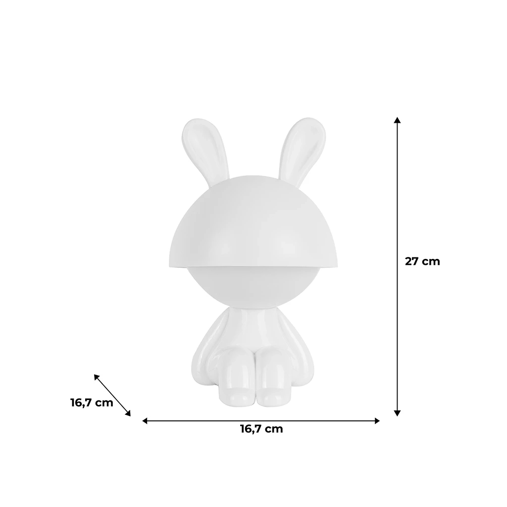 Нічник Kite Світильник LED з акумулятором Cute Bunny, білий (K25-316-1-1) - зображення 6