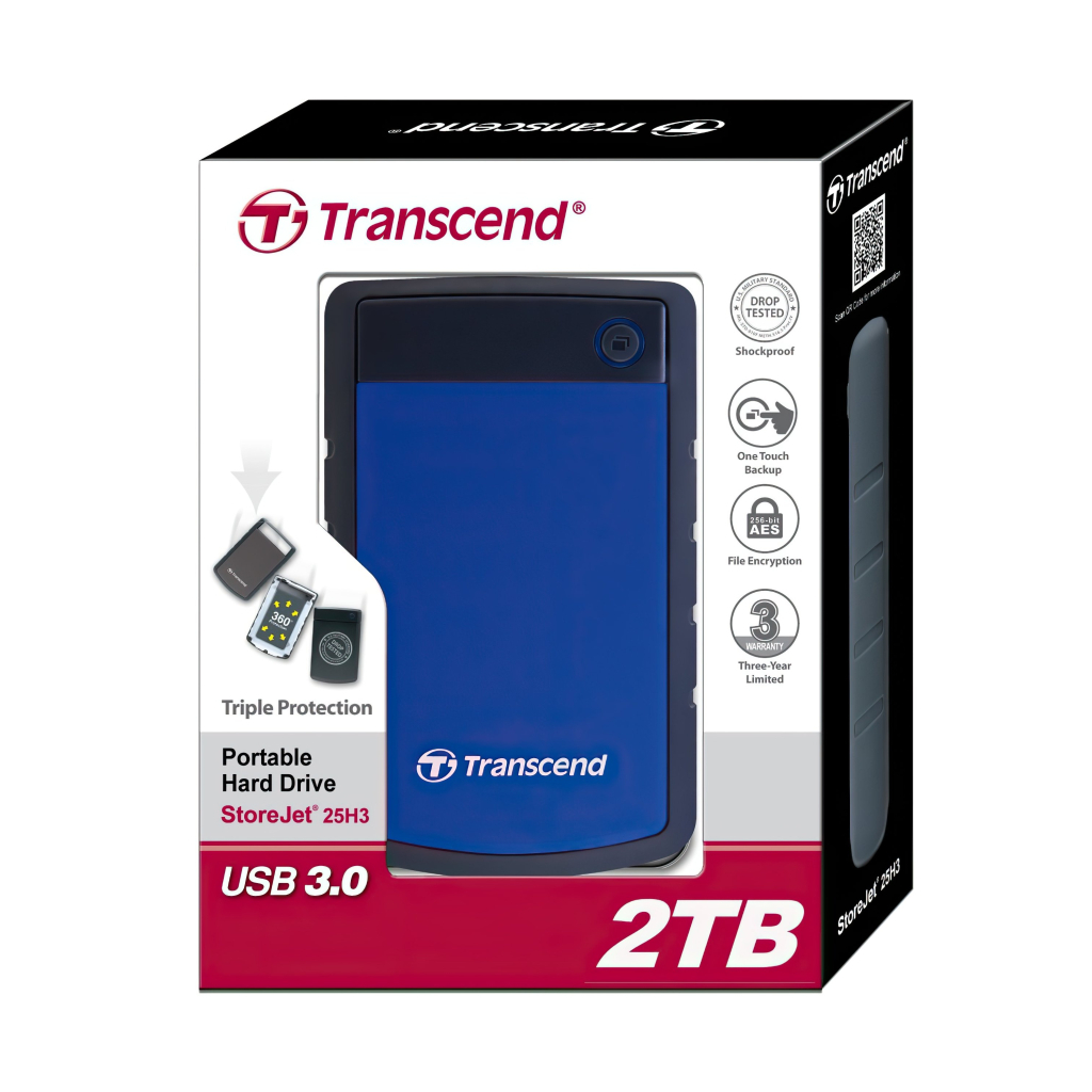 Зовнішній жорсткий диск 2.5" 2TB Transcend (TS2TSJ25H3B) - зображення 4