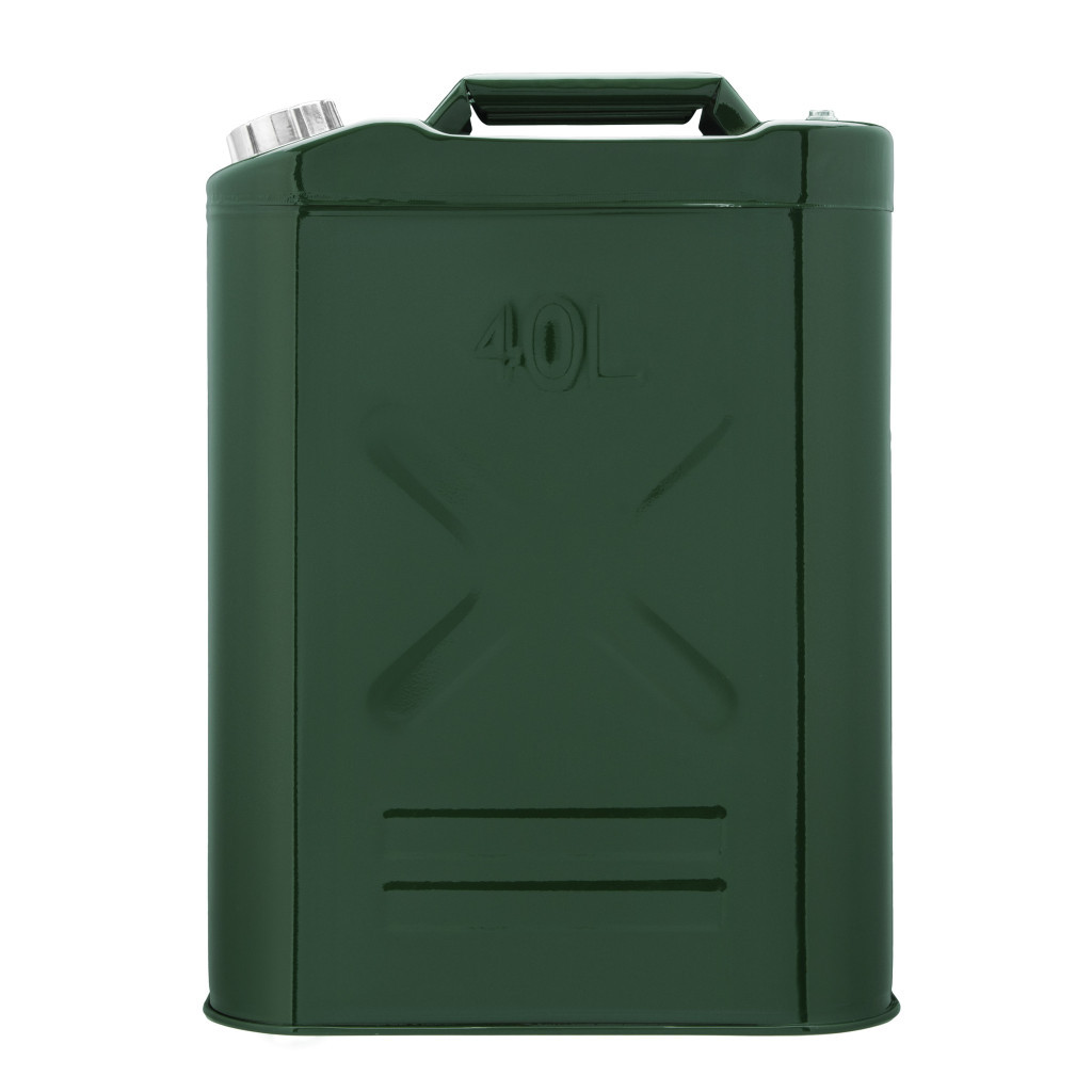 Каністра автомобільна 2E 40л метал 1мм, 5.2кг (2E-JCM40S) - изображение 1