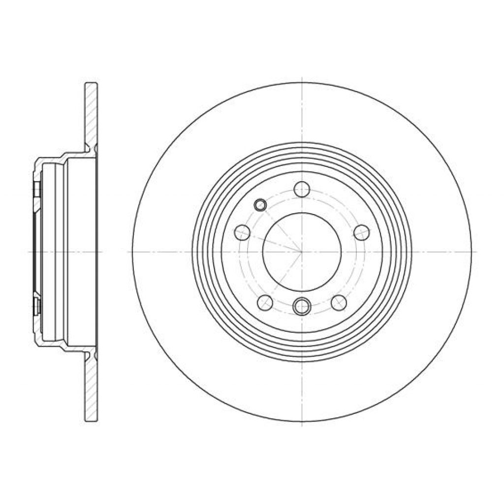 Гальмівний диск REMSA 6510.00 - зображення 1