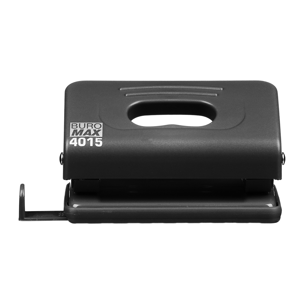 Діркопробивач Buromax пластиковий, до 10 аркушів, 120 х 58 х 59 мм, чорний (BM.4015-01) - зображення 4