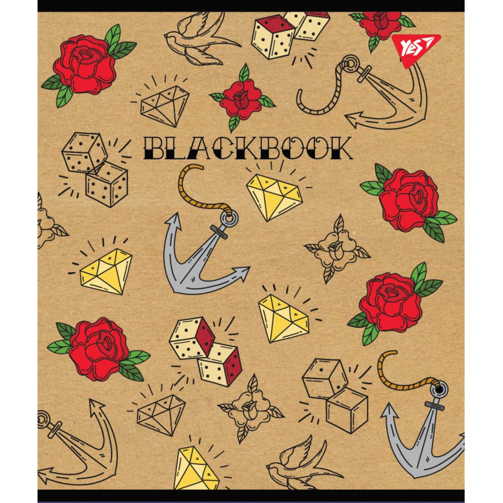 Зошит Yes А5 Tattoo Крафт 18 аркушів клітинка (765086) - зображення 4