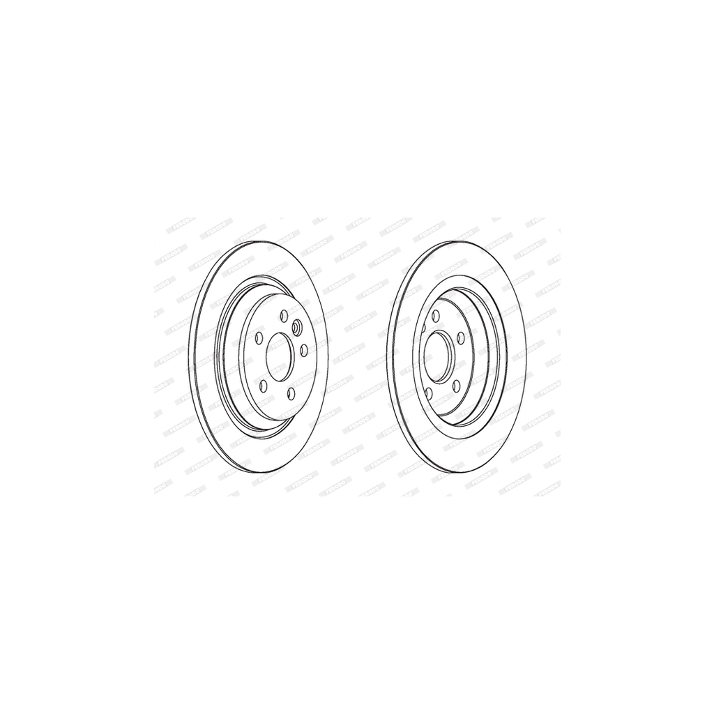 Гальмівний диск FERODO DDF1720C - зображення 1