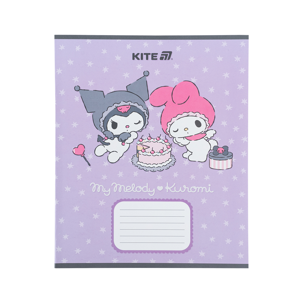 Зошит Kite Kuromi, 12 аркушів, коса лінія (HK25-235-2) - изображение 12