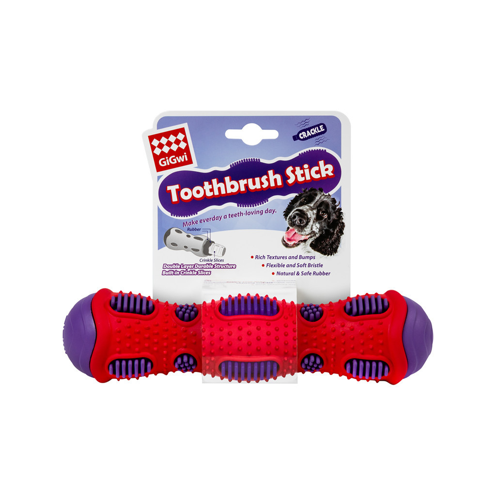 Іграшка для собак GiGwi Toothbrush Stick з ефектом тріску 21 см (2254) - зображення 2