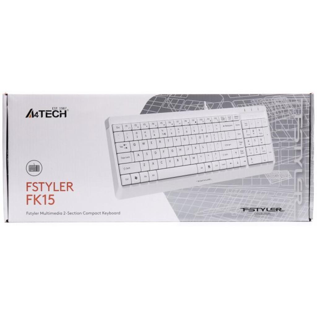 Клавіатура A4Tech FK15 White (4711421956888) - зображення 10