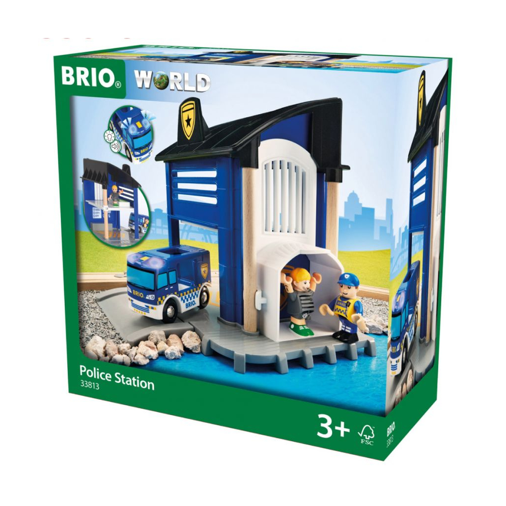 Залізниця Brio Поліцейська дільниця, 6 елементів (33813) - зображення 8