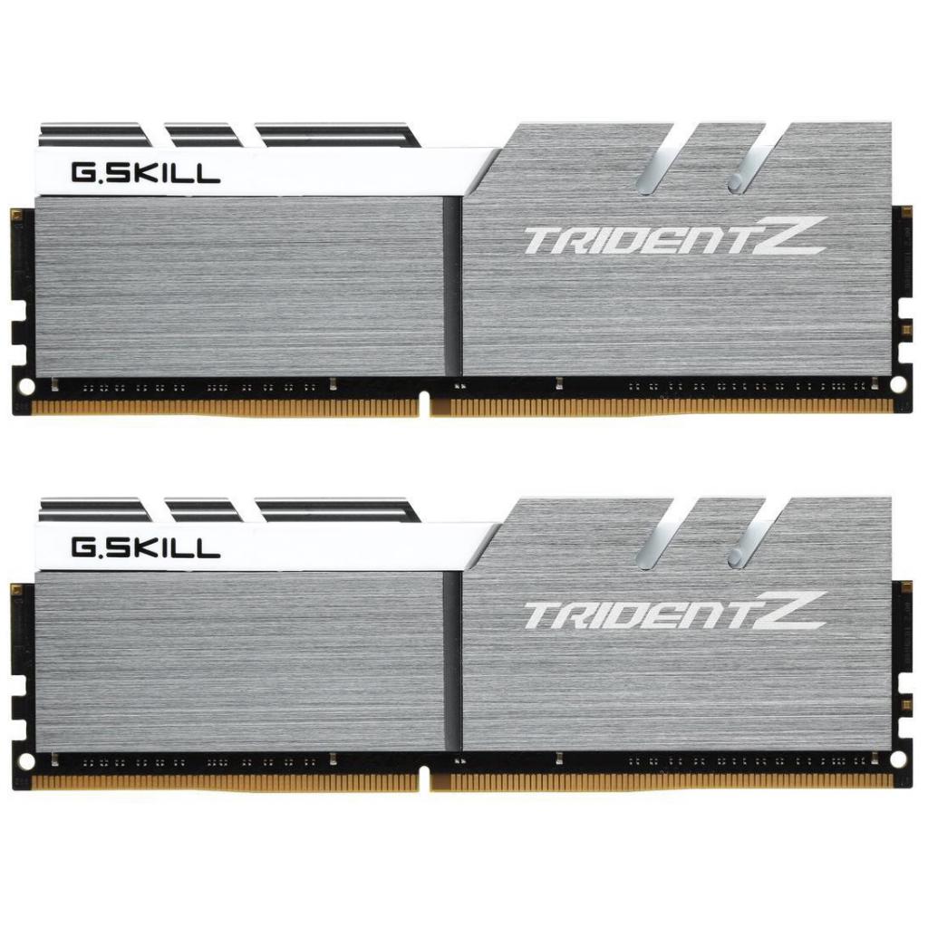Модуль пам'яті для комп'ютера DDR4 16GB (2x8GB) 3200 MHz Trident Z Silver H/ White G.Skill (F4-3200C16D-16GTZSW) - зображення 1
