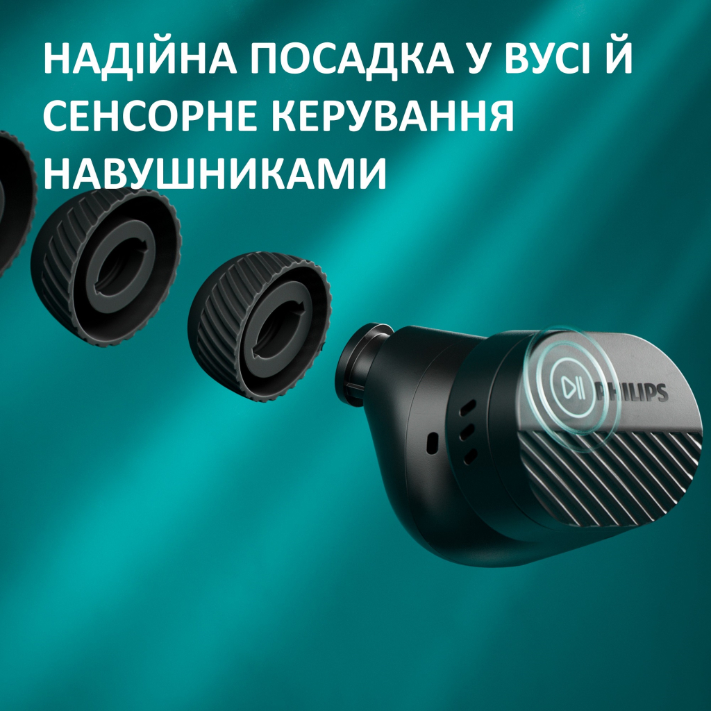 Навушники Philips TAT5000BK/00 Wireless Black (TAT5000BK/00) - зображення 8