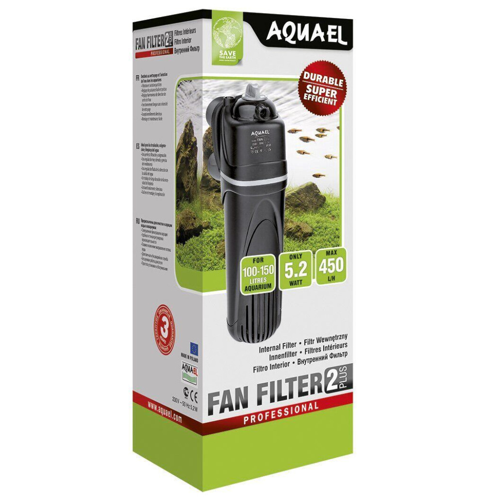 Фільтр для акваріума AquaEl Fan 2 Plus внутрішній до 150 л (5905546030700) - изображение 2
