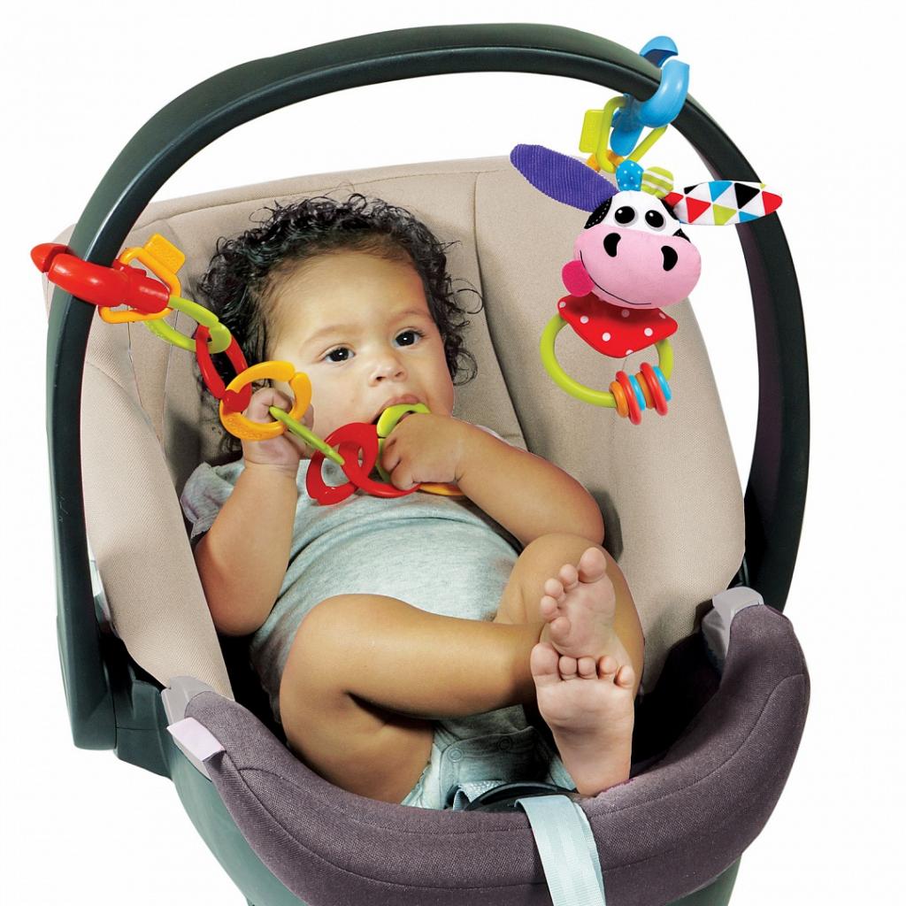 Іграшка на коляску Yookidoo Ланцюжок корівка (70637) - зображення 4