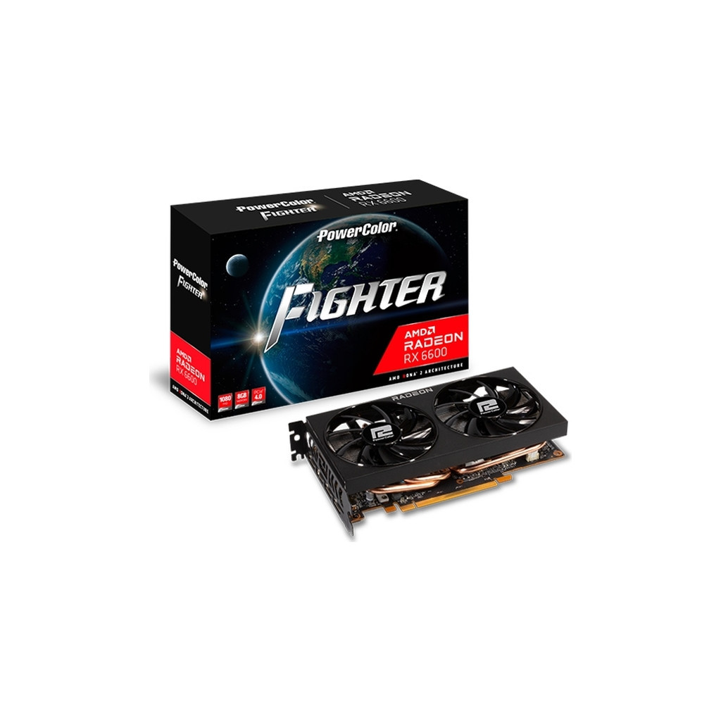 Відеокарта PowerColor Radeon RX 6600 8Gb Fighter (AXRX 6600 8GBD6-3DH) - зображення 6