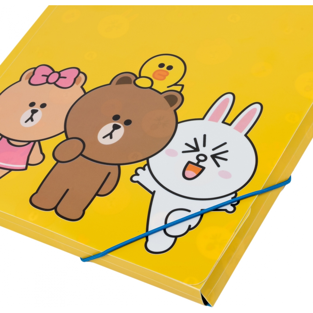 Папка на резинках Yes A4 Line Friends (492098) - изображение 4