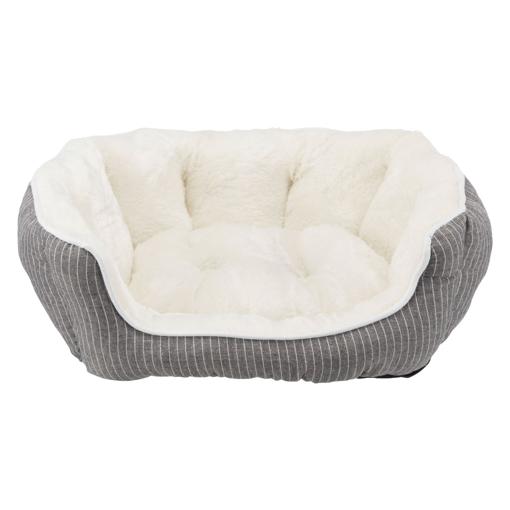 Лежак для тварин Trixie "Davin" (60х45 см) Сірий в смужку (4011905389752) - зображення 1
