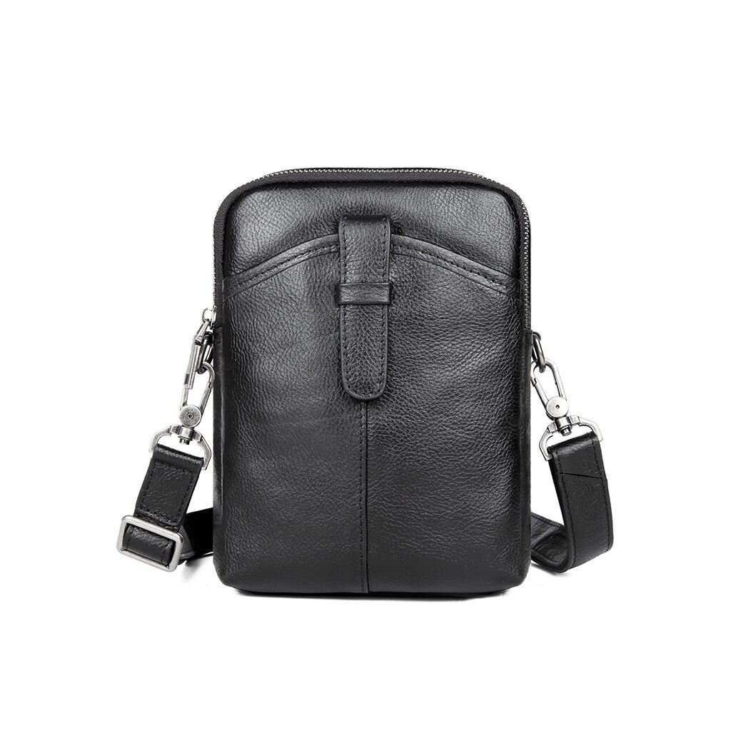 Сумка Vintage Шкіряна флотар Чорна (14969) - зображення 1