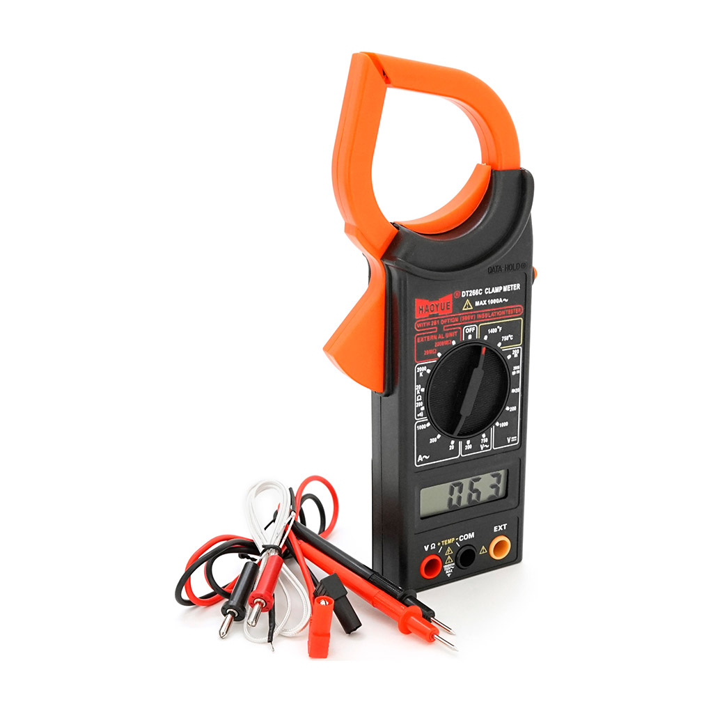 Цифровий мультиметр HAOYUE DT-266C, з чохлом, щупи, термопара, Box (HAOYUE DT-266C) - зображення 3