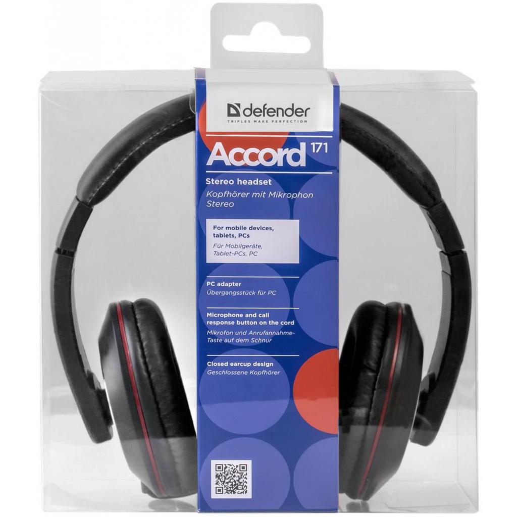 Навушники Defender Accord 171 Black (63171) - зображення 2
