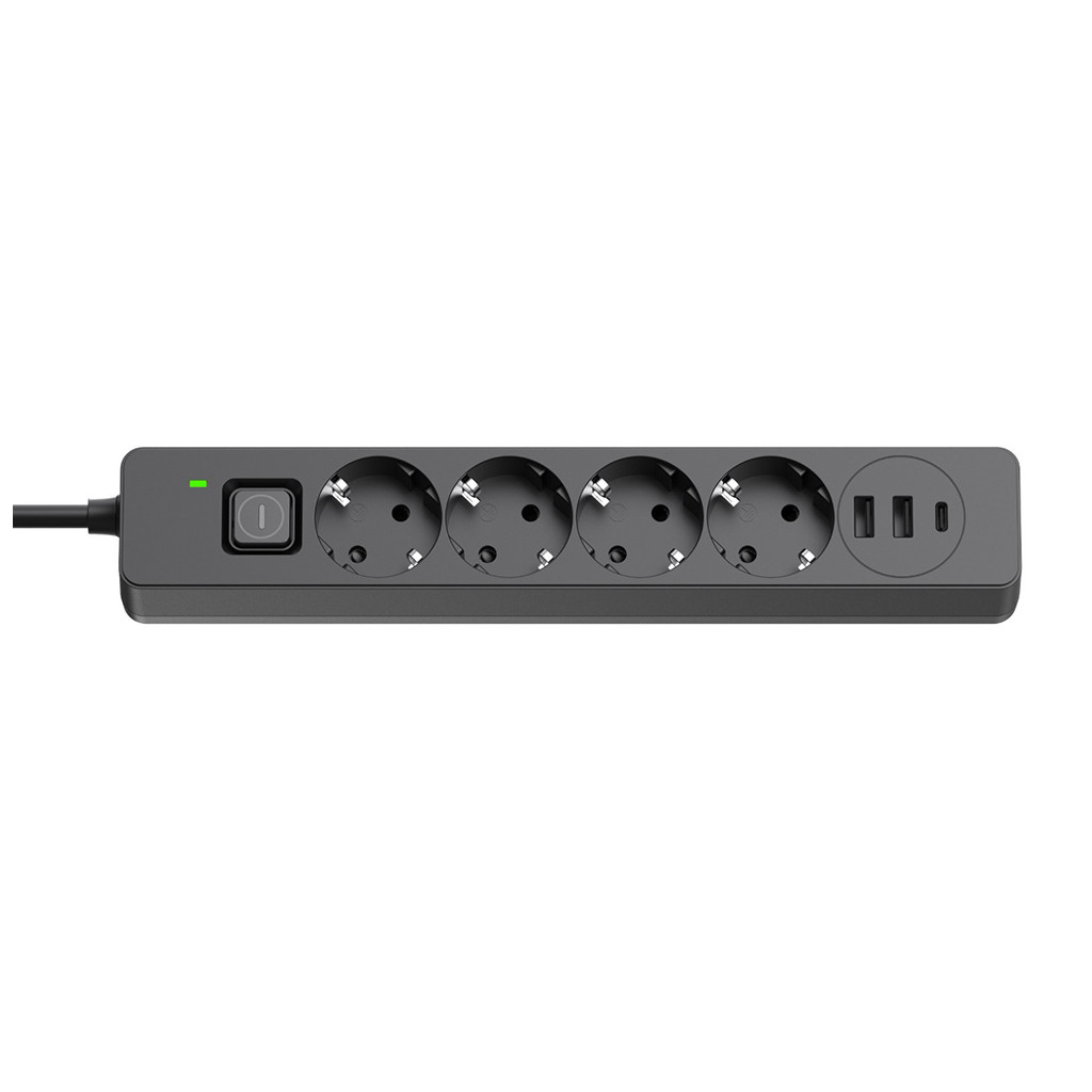 Мережевий фільтр живлення ColorWay  4 розетки/3USB 2M (CW-CHE432PDB) - зображення 3