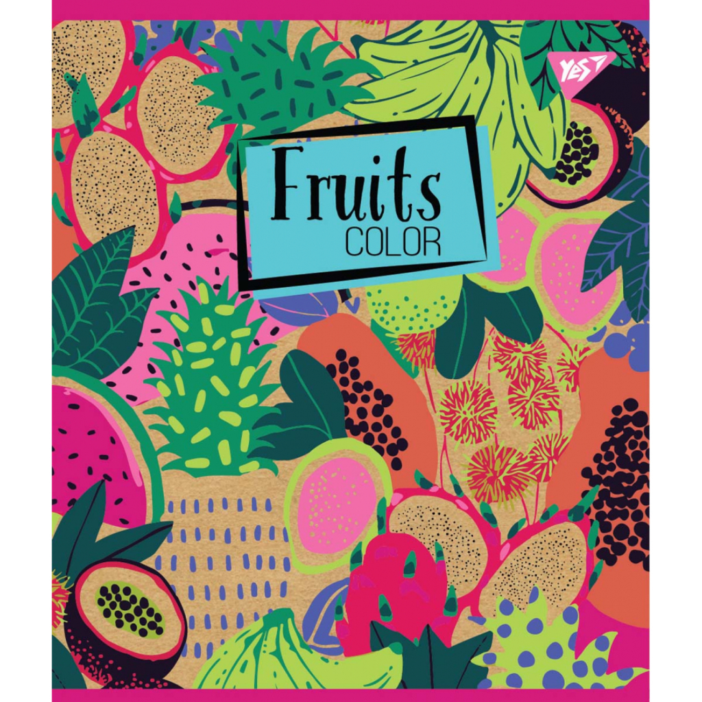 Зошит Yes А5 Fruits Color Крафт 18 аркушів клітинка (765087) - зображення 5