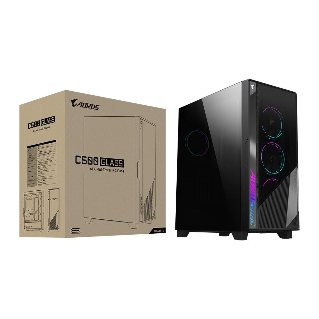 Корпус GIGABYTE AORUS C500 GLASS - зображення 11