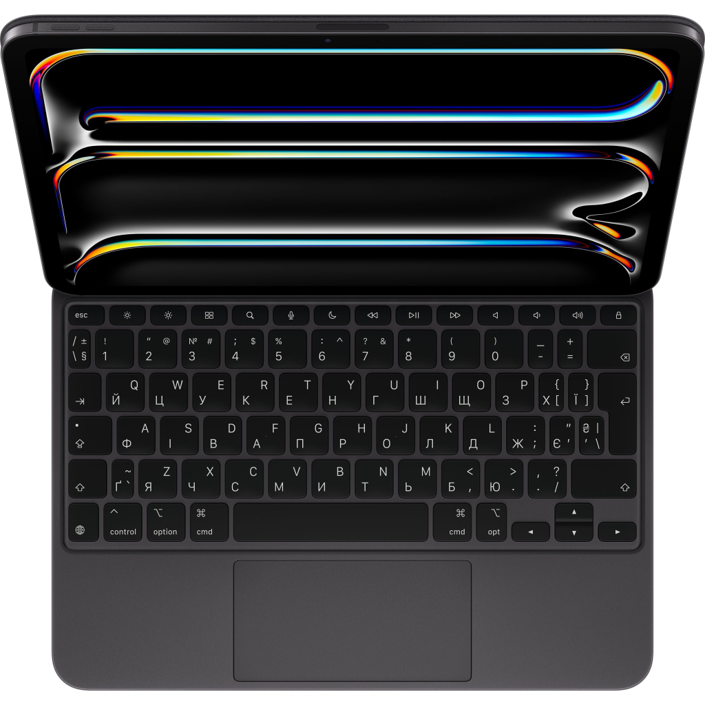 Чохол до планшета Apple Magic Keyboard for iPad Pro 11inch (M4) - Ukrainian - Black, Model A2975 (MWR23UA/A) - зображення 1