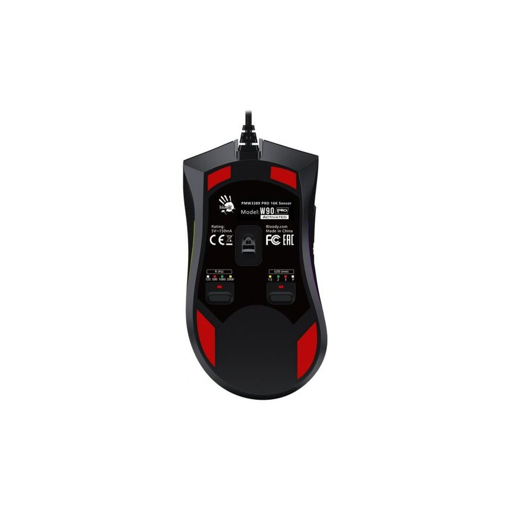 Мишка A4Tech Bloody W90 Pro Stone black (4711421962483) - зображення 3