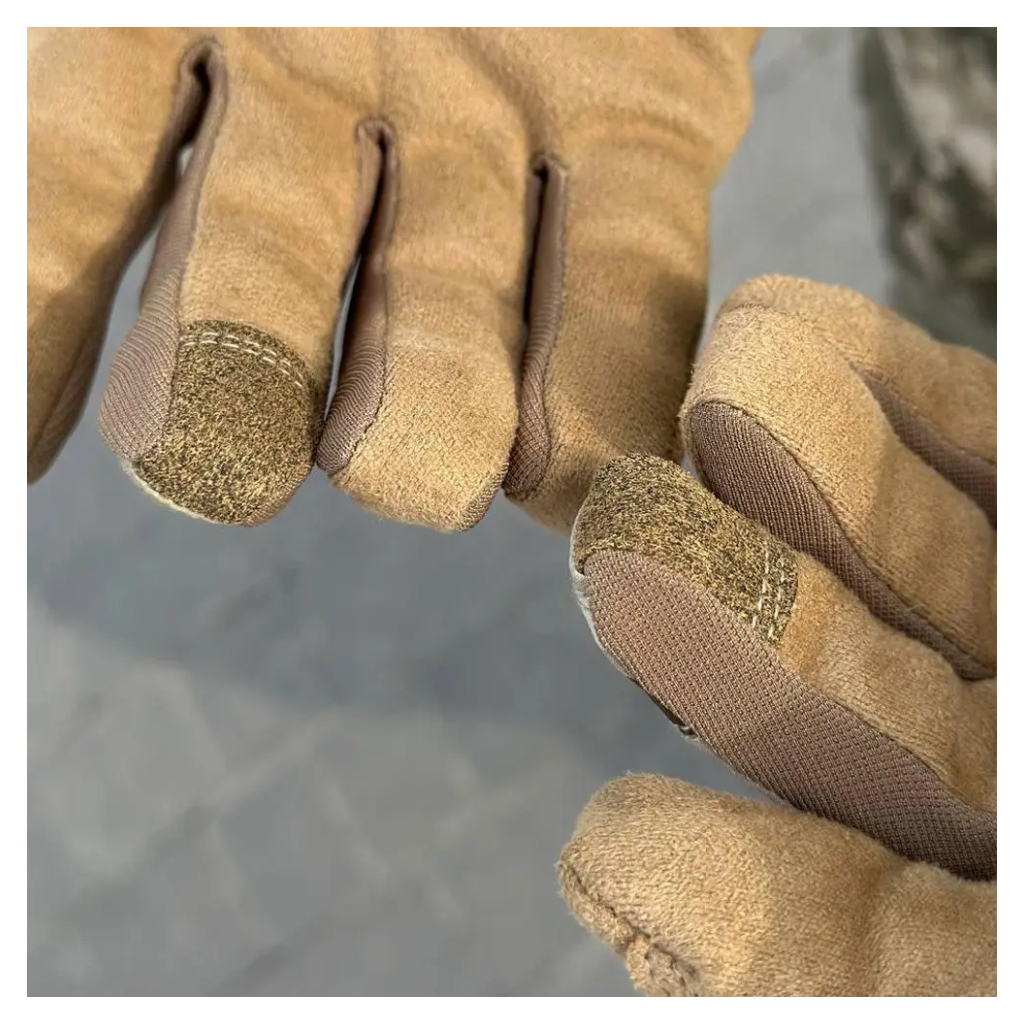 Тактичні рукавички Helikon-Tex Range Tactical Gloves - PenCott WildWood / Coyote A, S (RK-RNG-PO-4511A-B03) - изображение 5