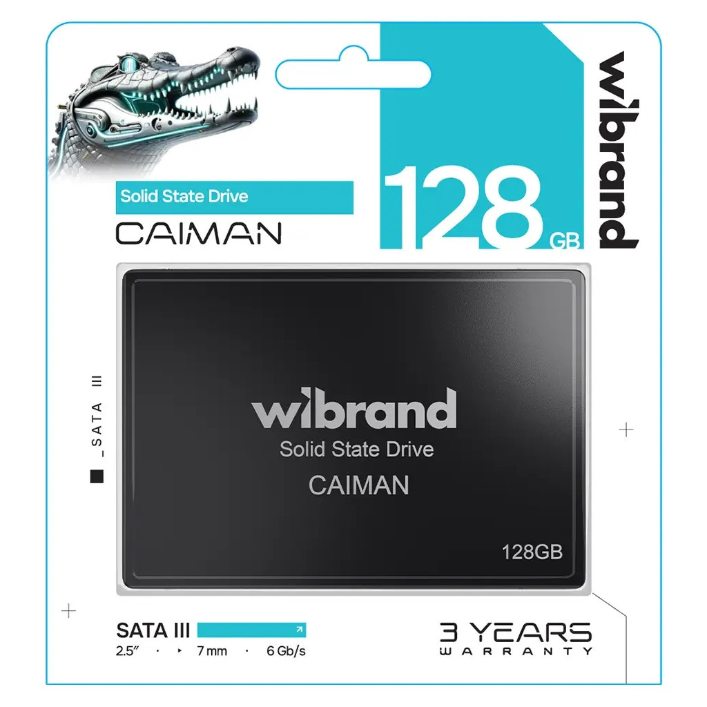 Накопичувач SSD 2.5" 128GB Caiman Wibrand (WI2.5SSD/CA128GBST) - зображення 2