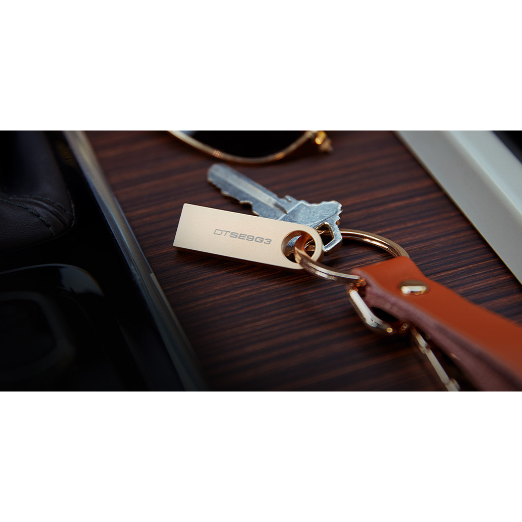 USB флеш накопичувач Kingston 64GB DataTraveler SE9 G3 Gold USB 3.2 (DTSE9G3/64GB) - изображение 3