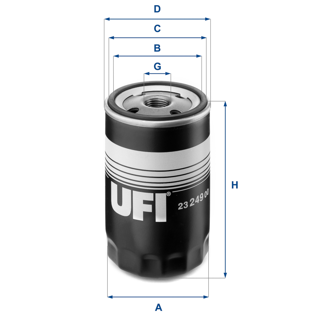 Фільтр масляний UFI 23.249.00 - зображення 1