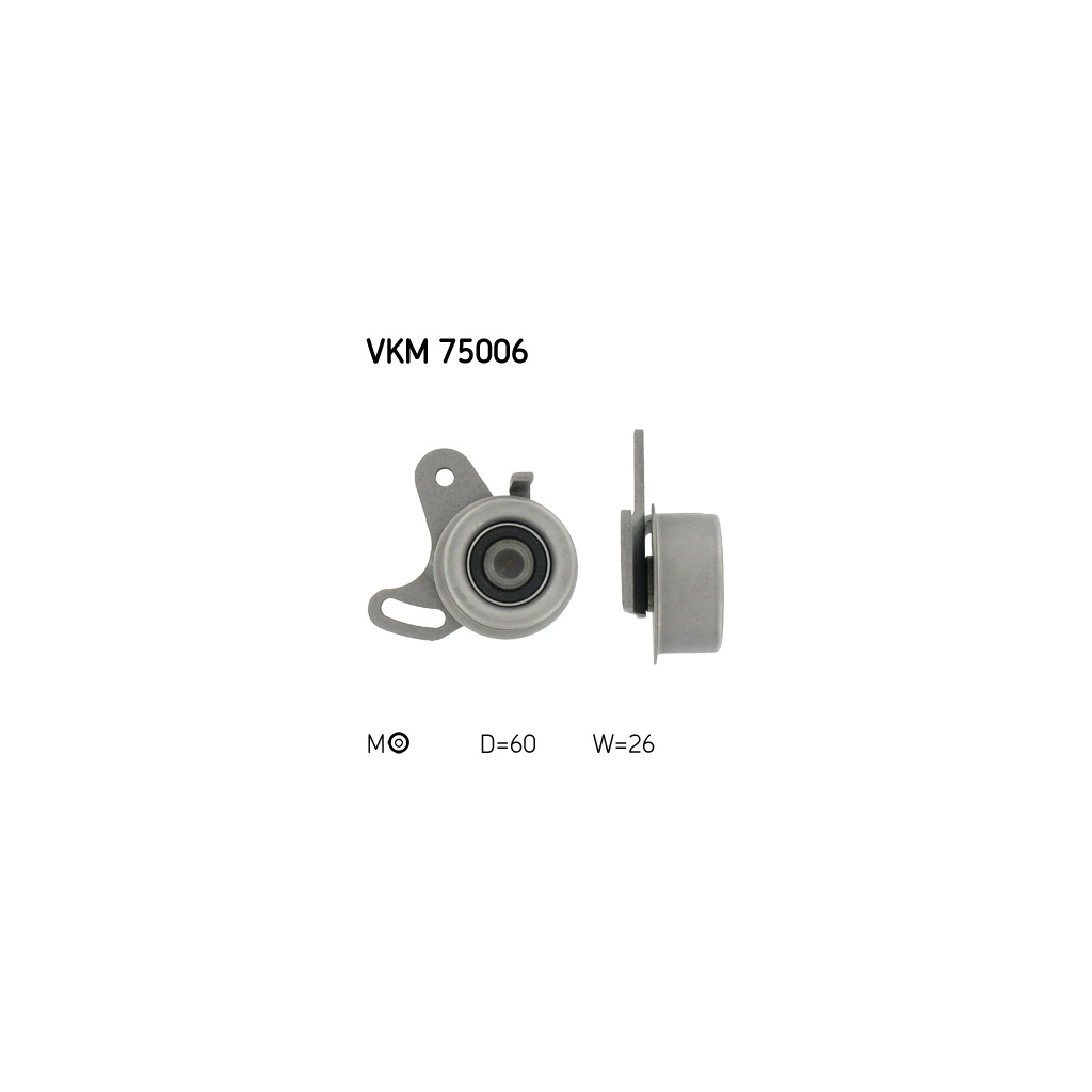 Ролик натягувача ременя SKF VKM 75006 - зображення 1