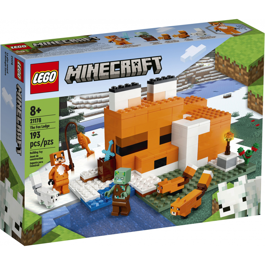 Конструктор LEGO Minecraft Лисича хатина 193 деталі (21178) - изображение 1
