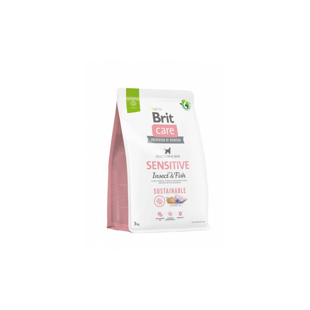 Сухий корм для собак Brit Care Dog Sustainable Sensitive Insect and Fish 3 кг (8595602559206) - зображення 1