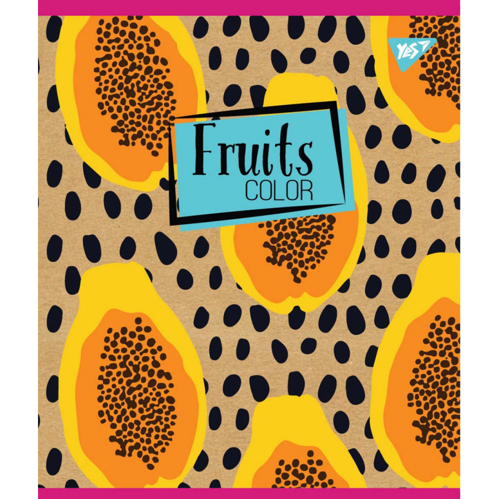 Зошит Yes А5 Fruits Color Крафт 18 аркушів клітинка (765087) - зображення 2